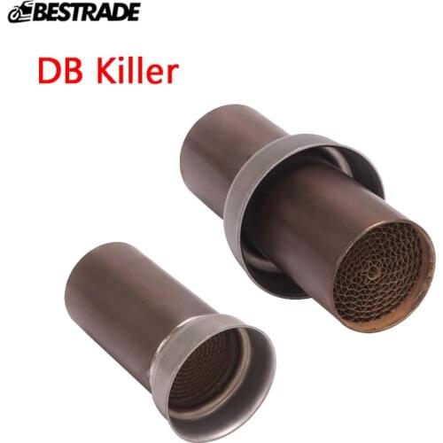 Exhaust Removable DB Killer Universal 51MM Motorcycle Exhaust Silencer Muffler Tip Baffle Catalyst Stainless Steel