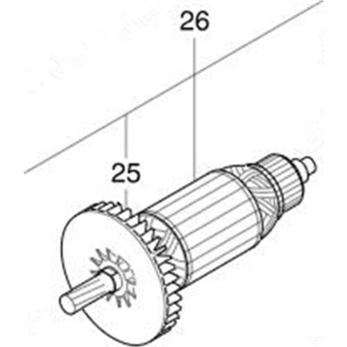 Armature 510169-7 220-240V Rotor For Makita M5802B