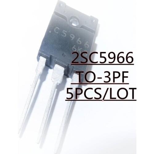5PCS/LOT In stock 2SC5966 C5966 NPN Transistor Power Tube TO-3PF 1700V 20A Quality Assurance