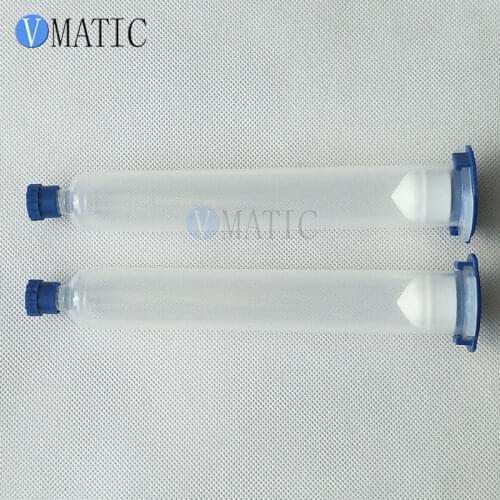 Free Shipping 3Pcs Quality EFD 10cc/ml Pneumatic Syringe With Tip Cap/Stopper, Pistons & End Cap Cover