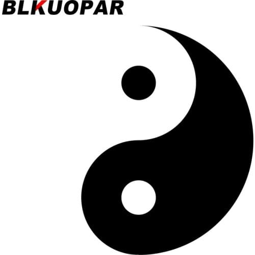 BLKUOPAR for Ying Yang Balance Car Stickers Creative Simple Decals Occlusion Scratch Trunk Laptop Skateboard Decor Car Goods