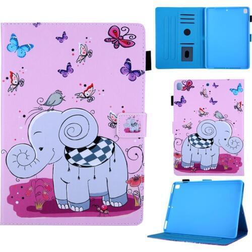 Children Cartoon PU Leather Smart Sleep/Wake Up Tablet Case for New IPad 7th Gen Pro 10.2" 2019 Flip Wallet Clip Stand Cover+Pen