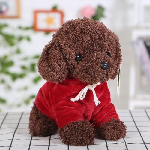Poodle Dog Simulation Curly Hair Puppy Stuffed Plush Doll Home Sofa Bed Decor For Kids Boys girls Birthday gift Best