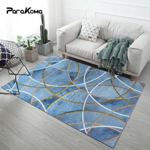 Nordic Minimalist Style Carpet Living Room Modern Geometric Sofa Coffee Table Cushion Bedroom Bedside Household Carpet Rug