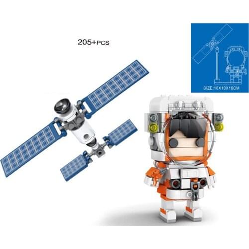 City Creative Aerospace Science Series International Space Station Astronaut Figures DIY Model Building Blocks Bricks Toys Gifts