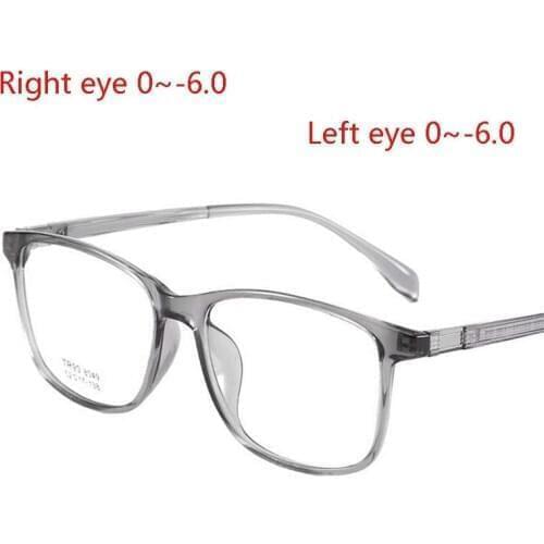 Literary Student Finished Nearsighted Glasses For Unisex 1.56 Aspherical Lens Prescription Spectacles Diopter 0 -0.5 -1.0 To -6