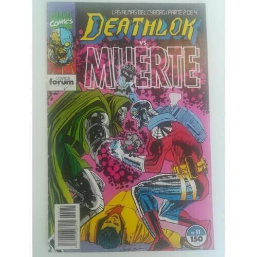 MARVEL, DEATHLOK half man half machine, No. 11, ED. FORUM, year 1993, author DWAYNE MCDUFFIE, comic BOOK Spanish, TEBEO