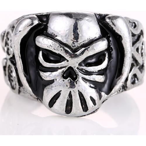 Mengtuyi Vintage Finger Rings Cosplay Cartoon One Piece Portgas D Ace Skeleton Jewelry Antique Silver Color Ornament