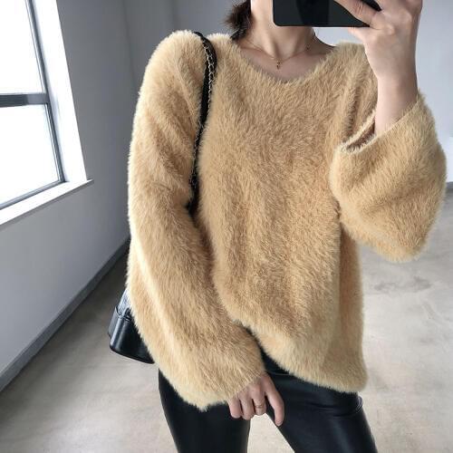 Женские пуловеры с V-образным вырезом MLUOLANC China At AliExpress