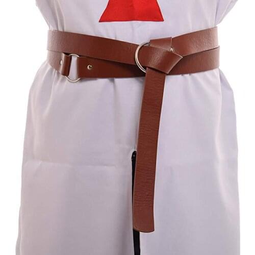 Cosplaydiy Movie Knight Blet Mens Celtic Viking Norman Leather Belt Renaissance Gothic Victorian Knight Costume Belt Props L320