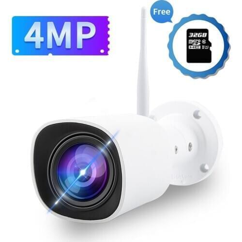N_eye bullet Camera 4MP outdoor camera Full Color Night Vision Waterproof security camera wifi camera smart IP camera with onvif
