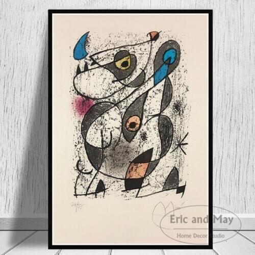 Joan Miro Famous Paintings Abstract Posters And Prints Canvas Painting Pictures On The Wall Abstract Decorative Home Decor