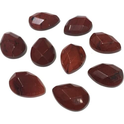 Natural Stone Goledn Swan Cabochon Beads Faceted Water drop shape No Hole Loose Beads For jewelry making DIY Ring accessories