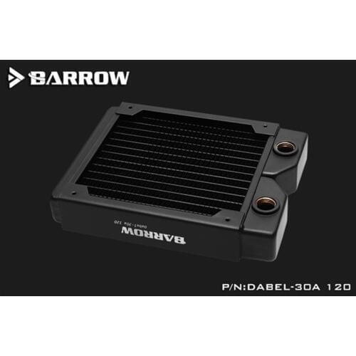 Barrow high density single wave copper water cooling row 30MM thick DIY computer radiator Dabel-30a 120