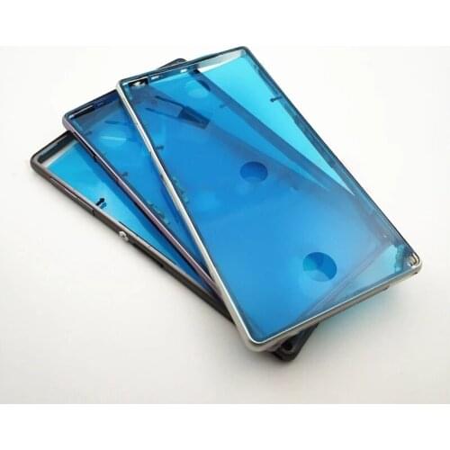 Original For Sony Xperia Z1 L39H C6902 C6903 Middle Frame Housing Bezel Metal Side Plate Replacement Part