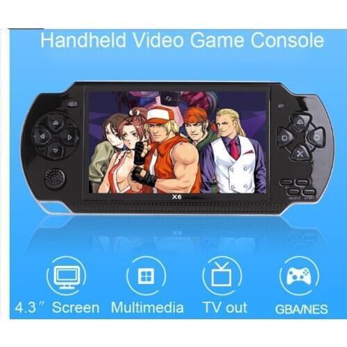 Purchase online brand new and warranted game console 4.3 inch screen size X6 retro game