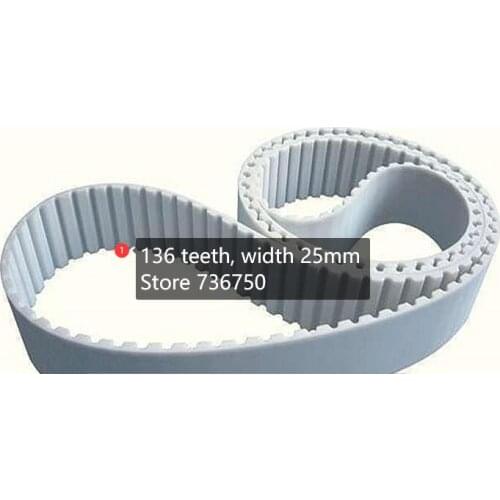 Customized Timing Belt AT5 680 Width 25mm 136 Teeth SWF/B-WD906-55 SWF Embroidery Machine Spare Parts