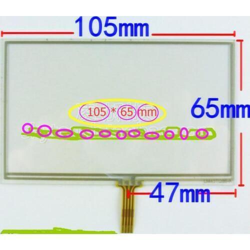 General 4.3 mp4 mp5 touch screen 105* 65MM tablet screen