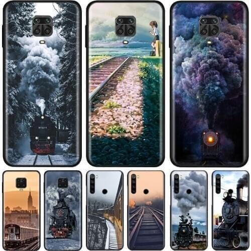 Train Railway Track Silicone Cover For Xiaomi Redmi Note 9 9A 9C 9S Pro Max 8T 8 7 6 5 Pro 5A 4X 4 Prime Phone Case