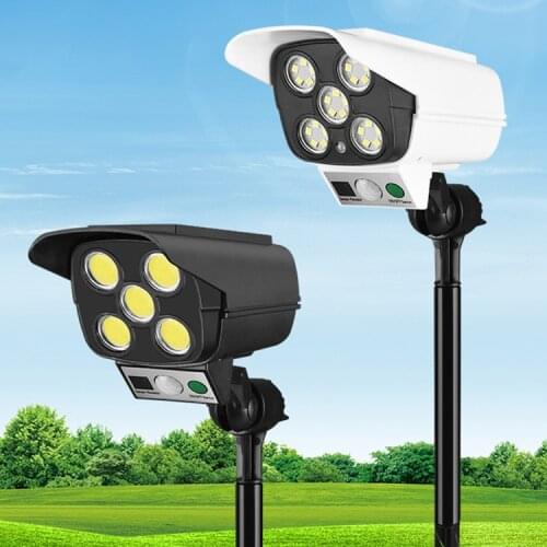 LED Solar Light Outdoor Monioring Solar Street Lights With Remote Control Waterproof Motion Sensor Security Outdooring Lamp