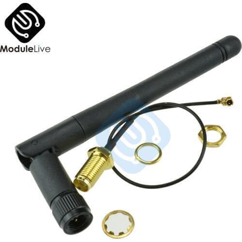 2.4G SMA Antenna Extension Cable 3DBI Gain Antenna for ESP8266 Serial Wifi Module