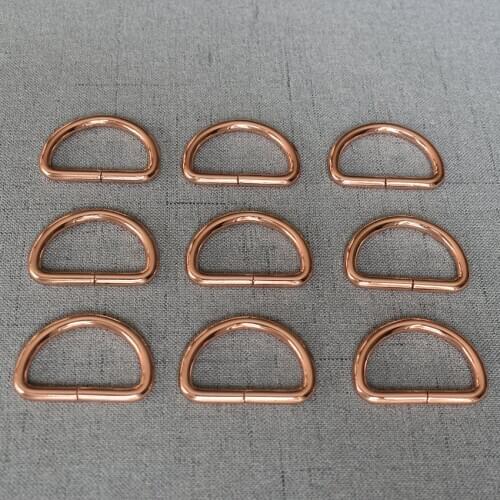 50 Pcs/Lot 32mm Metal DIY Heavy Duty Strong Thickness D Ring Buckle Hand Bag Purse Strap Belt Dog Collar Chain Clasp