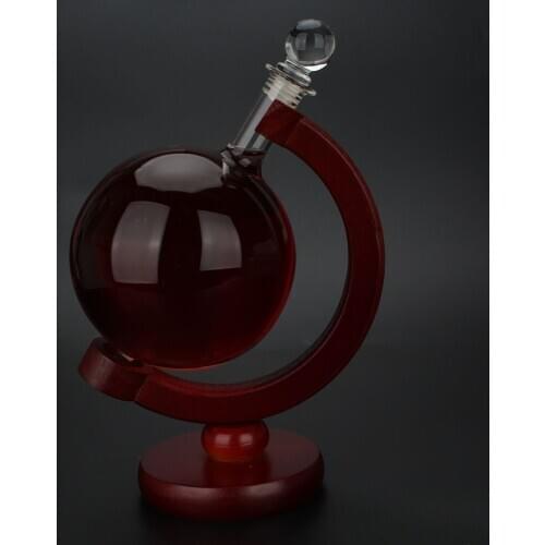 500ml Earth Wine Decanter Glass Bottle Circle Creative Home Wine Red Wine Rack Cool Set Wine Bottle wine pourer