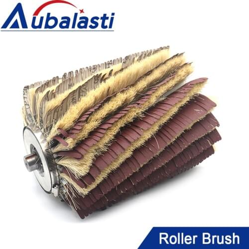 Aubalasti Sisal Gauze Roller Brush Woodworking Sander Grinder Polishing Machine Sisal Gauze Roller Brush