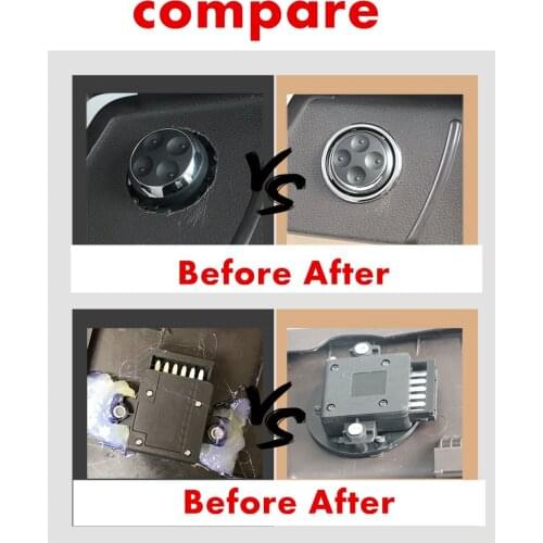 Automobiles interior round switches cover Panel Mould fix plate parts for car seat 4 way massager/lumbar Decoration Emble switch
