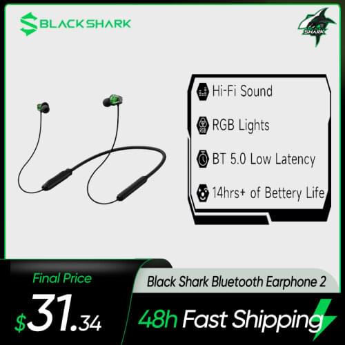 100% Original Black Shark Bluetooth Earphone 2 Earphone For Black Shark Mobile Phone Brand New Bluetooth Earphone