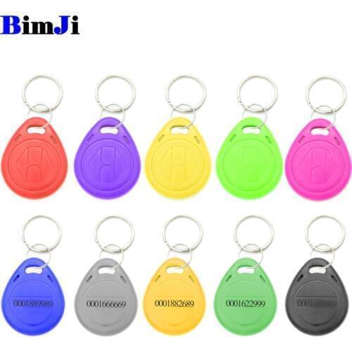 RFID 125 khz EM4100 Read Only Key Tag Keyfobs Ring Chip Keytab TK4100 Tags 125khz Read Only