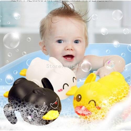 Bath Baby Toys Swimming Children Play Water Cute Little Funny Duck Infant Toys Clockwork Rowing Toys For Kid Shower Toys For Kid