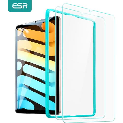 ESR 2PCS Tempered Glass for iPad Pro 11 12.9 2020 Screen Protector for iPad Pro 2020 12.9 HD Ultra Clear 2X 3X Clear Film Cover
