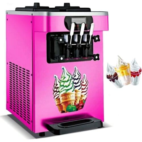 Hot Sale Ice Cream Vending Machine Commercial Desktop Ice Cream Makers Stainless Steel Soft Ice Cream Machine