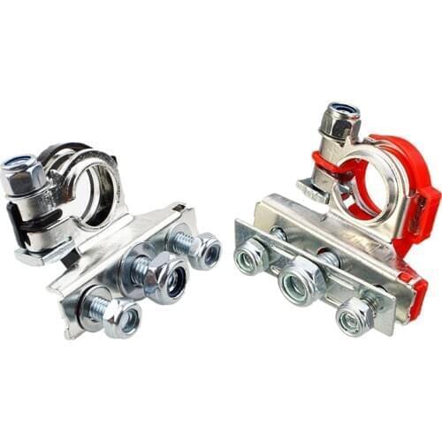 2Pcs Pure Copper Car Battery Terminal Connector Battery Quick Release Battery Clamps for most vehicles Car Accessories
