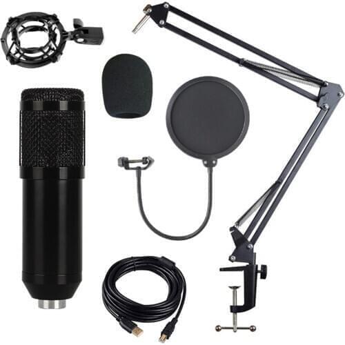 Condenser Microphone Vocal PC Recording Karaoke Microphone Set For Radio Broadcasting Karaoke