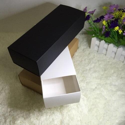 Kraft Paper Drawer Boxes Paperboard Packaging Box DIY Underpants Socks Craft Jewelry Party Gift Boxes