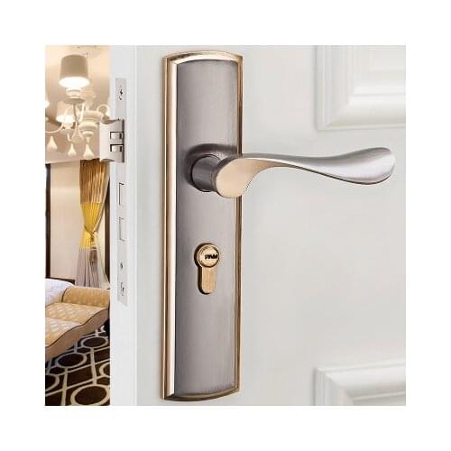 Hot selling Modern Style Door lock Interior Room Aluminum Handle Lock For Wooden Door