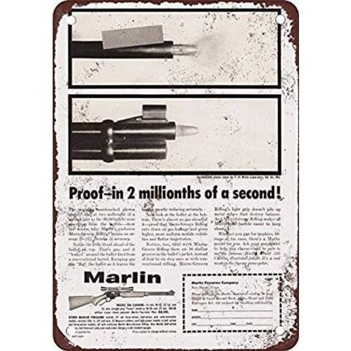 Marlin Carbine Tin Sign art wall decoration,vintage aluminum retro metal sign,iron painting vintage decoration sign