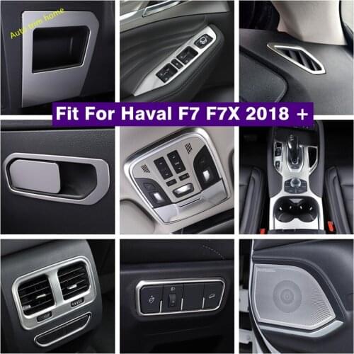 Head / Reading Lamps / Lift Button / Air AC / Central Control Panel / Door Bowl Speaker Cover Trim For Haval F7 F7X 2018 - 2021