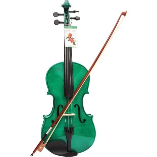 Professional 4/4 Viola Spruce Panel Solid Wood Dark Green Acoustic Viola Stringed Instrument With Case Bow For Musical Lover