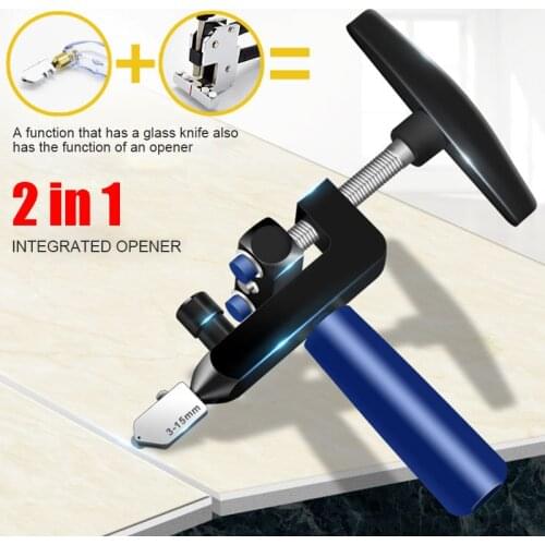 Manual Tile Mirrors Cutter Multi-Functional Glass Cutter Set Ceramic Tile Opener Easy Glass Tile Cutter DO