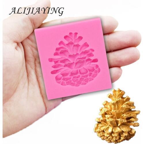 Sugarcraft Pine cones Silicone mold fondant mold cake decorating tools chocolate dessert decorators moulds D1188