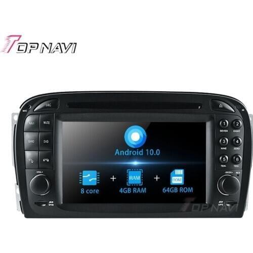 TOPNAVI Android 10.0 Octa Core Car DVD Multimedia Player For Benz SL R230 (2001 2002 2003 2004.6) Autoradio GPS Navigation Audio