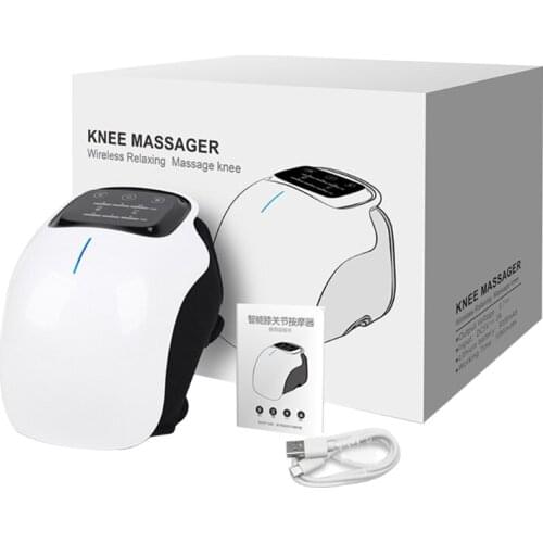 Q1FB Smart Knee Vibration Massager Heating Air Compress Massage Leg Device Leg Physiotherapy Pain Relief Massager LED Touch