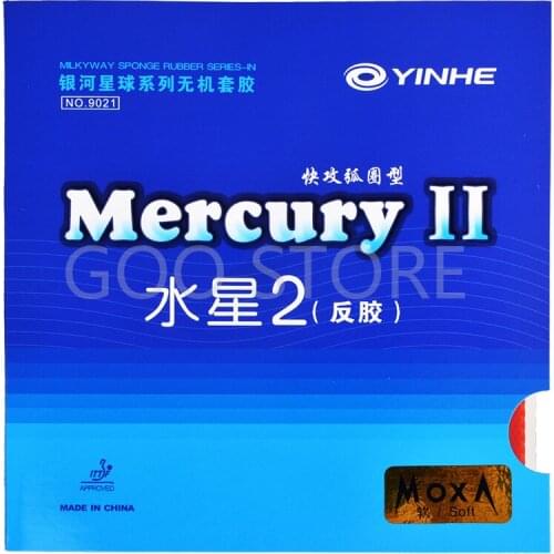 YINHE Mercury II / MERCURY 2 Table Tennis Rubber Galaxy Pips-In Original YINHE Ping Pong Rubber