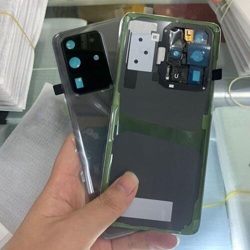 1Pcs Original Quality Glass Back Battery Cover For Samsung Galaxy S20 Plus Rear Door Housing Case S20 Ultra Install Small Parts