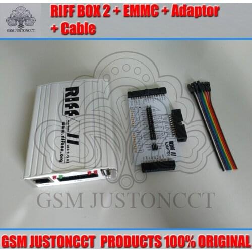 100% original RIFF BOX 2 + EMMC + Adaptor + cable For HTC,SAMSUNG,Huawei