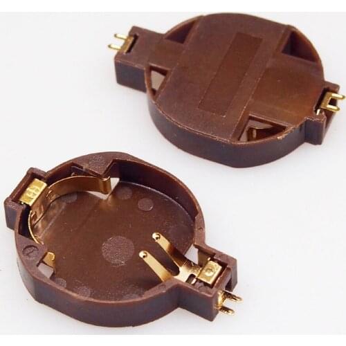 25pcs CR2032 BS-10 CR2025 Button Battery Case Cell Holder Socket 3V SMT Battery Holder