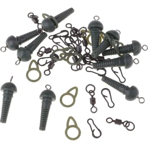 40Pcs Quick Change Snaps ,Swivel With Ring, Rubber Cones, Run Rings Kit